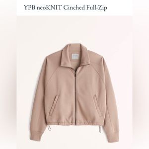 Abercrombie YPB Cinched Athletic Jacket - Tan